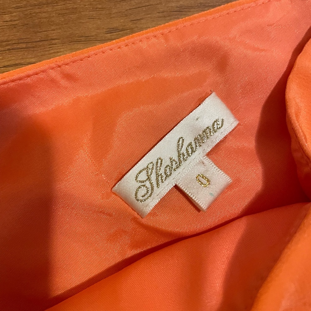 Shoshanna Sadie Silk Coral One Shoulder Dress - Picture 9 of 9